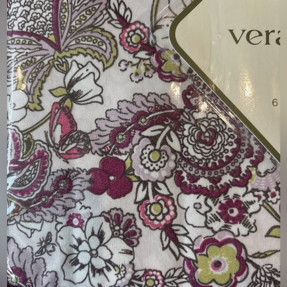 NEW Vera Bradley 6 piece Queen Sheet Set - Pink & Purple - Picture 3 of 9